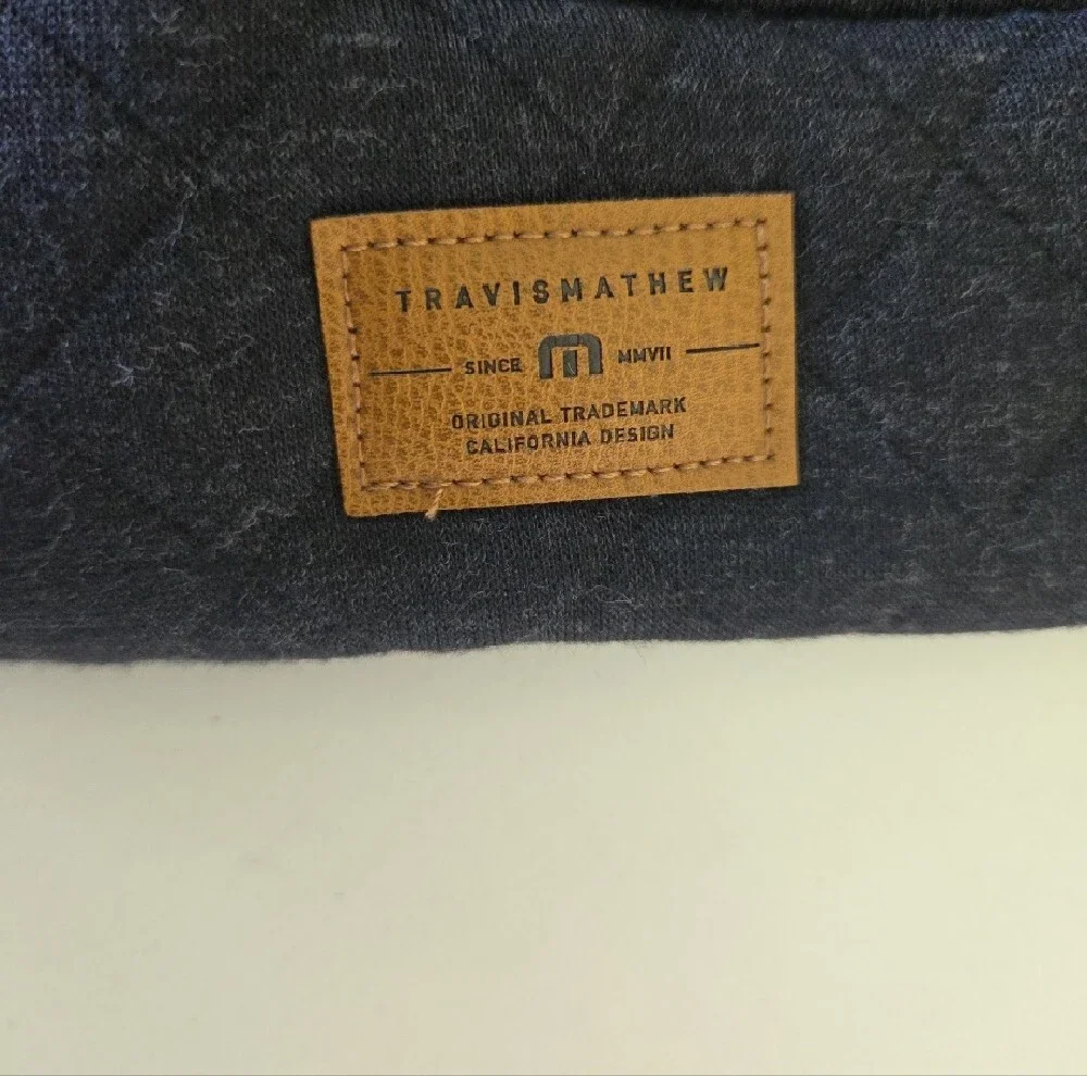 Travis Mathew Dark Grey Heather Diamond Quilt Blanket
